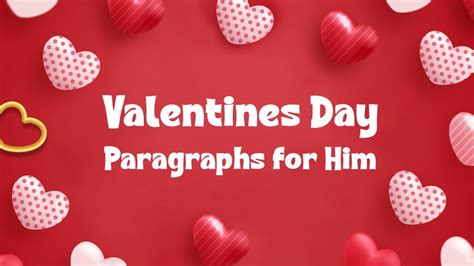 Happy Valentines Day Paragraphs For Him Wishesmsg