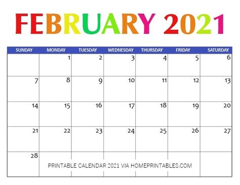 Printable Calendar 2021 To Instantly Download For Free