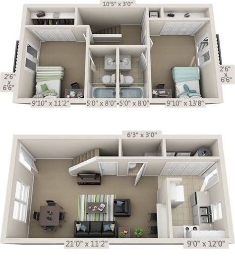 Apalagi desain rumah tipe ini terlihat cukup indah dan elegan. √ 16+ Desain Rumah Minimalis 2 Kamar: Trend Terkini!