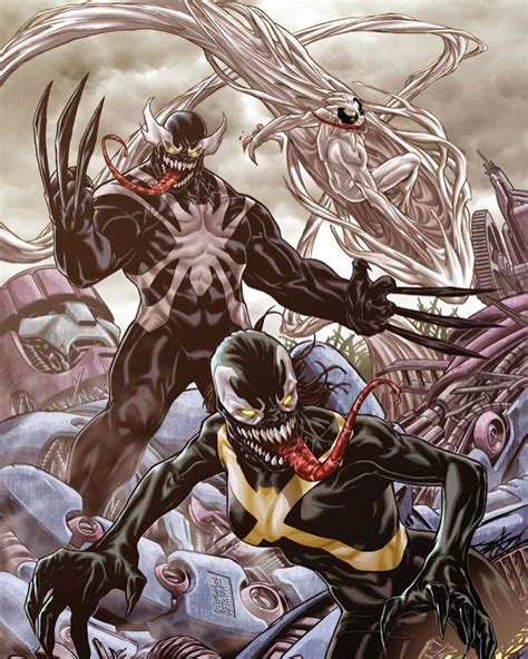 Symbiotes Take Hold Of Wolverine And X 23 In This Cover For Wolverine