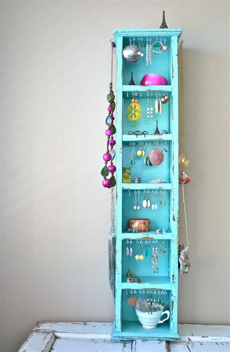 S A Le Jewelry Organizer Jewelry Display Vintage Turquoise Etsy