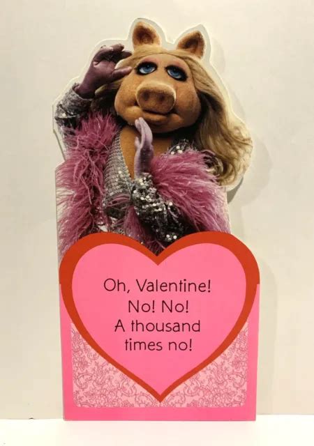 Nos Vintage Hallmark Muppet Kermit And Miss Piggy Valentine Cards 65