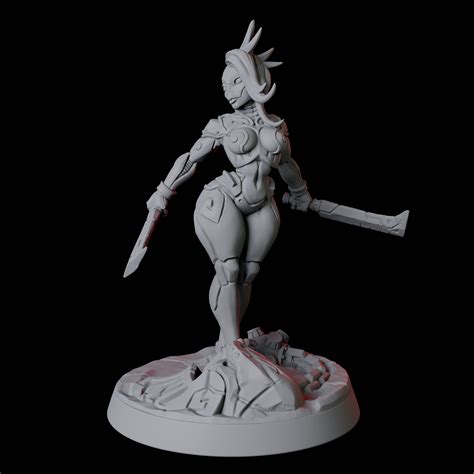 Sexy Female Warforged Pin Up Miniature For Dandd Dungeons And Etsy Uk