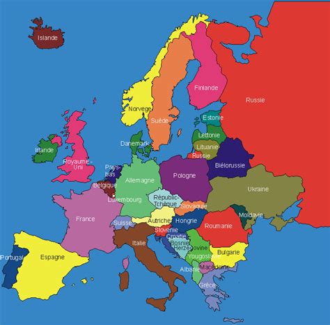 Carte De Europe Carte