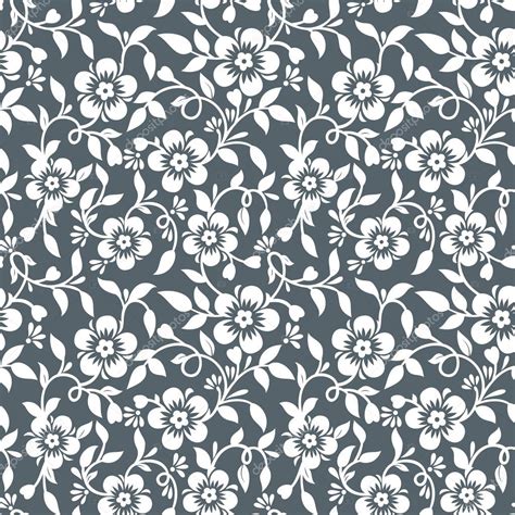 Silver Floral Wallpaper Stock Vector Image By ©malkani 22261135