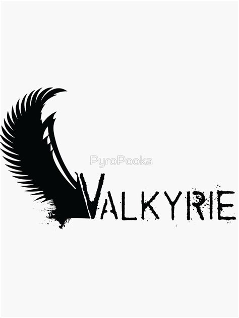 Valkyrie Sticker For Sale By Pyropooka Redbubble