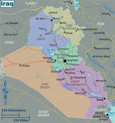 Large Regions Map Of Iraq Iraq Asia Mapsland Maps Of The World