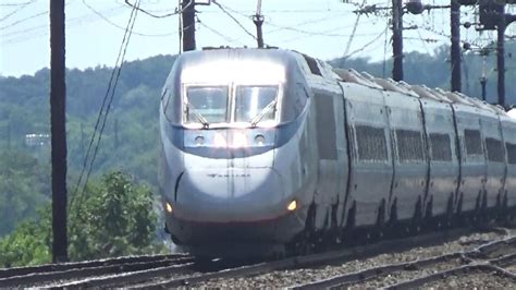 Acela Amtrak Train Is Heading Up Towards The Northeast Corridor Youtube