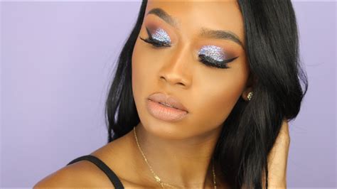 Prom Makeup Tutorial Glitter Smokey Eye Youtube
