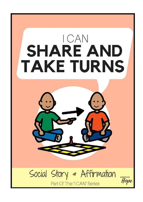 I Can Share And Take Turns Social Story For Kids With Autism Images