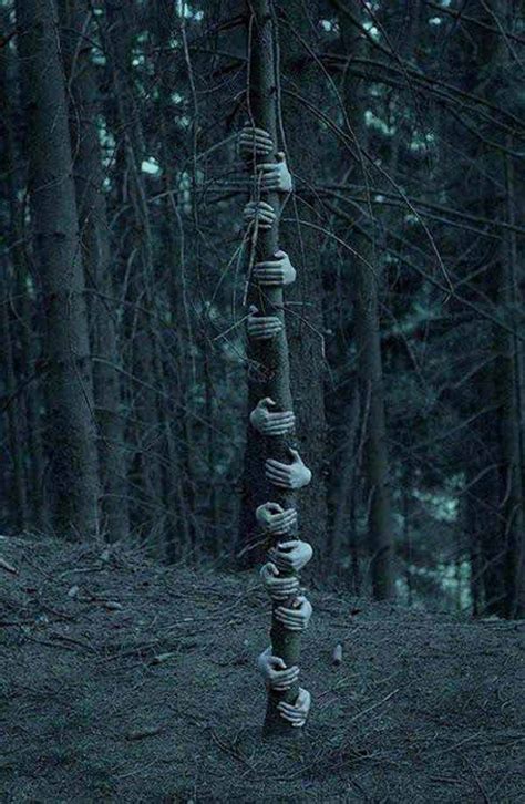 Use the permanent fixture to hang floating ghosts! Top 21 Creepy Ideas to Decorate Outdoor Trees for ...