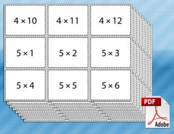 Printable math flash cards multiplication tables 2 3 4 5 and 10. printable multiplication flash cards | Addition flashcards ...