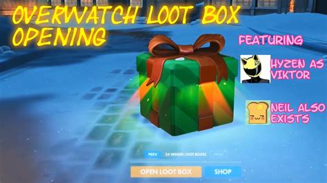 Overwatch Winter Loot Box Opening Feat Viktor From League Of Legends