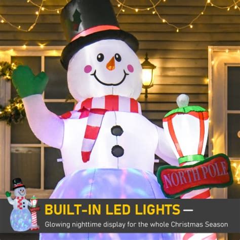 8 Ft Led Light Up Snowman Outdoor Christmas Inflatable Lighted Yard