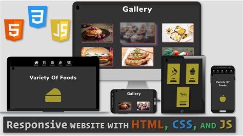 How To Make Responsive Website Design Using Html Css And Javascript