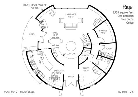 We provide portable mandala floors, a joist method for permanent installations. Floor Plan: DL-5013 | Monolithic Dome Institute