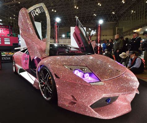pink crystal lamborghini beautiful cars pretty cars pink car