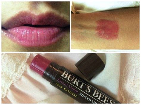 Burt sure keeps his bees busy! Burt's Bees Sweet Violet Tinted Lip Balm Review | Tinted ...