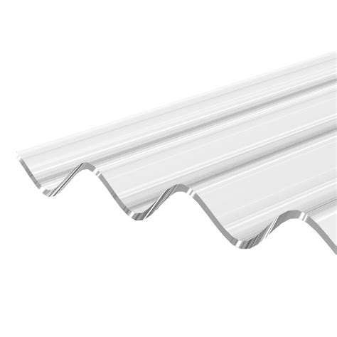 Corrapol Clear Polycarbonate Corrugated Roofing Sheet L4m W950mm T