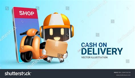 Cash On Delivery Shopping Vector Concept Stock Vector Royalty Free