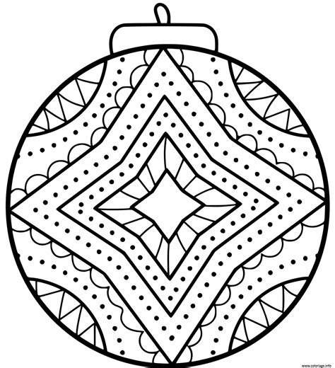 Coloriage Magnifique Boule De Neige Mandala Pour Noel Dessin Boule De