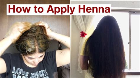 How To Apply Henna On Hair Henna Application Natural Hair Dye Youtube