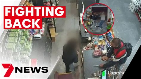 Collingwood Shop Owners Fight Back Against Armed Robber 7news Youtube