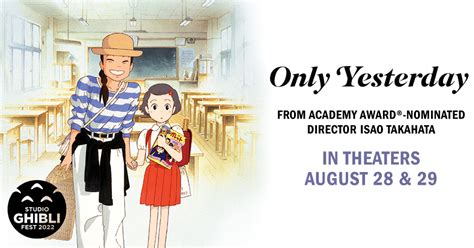Studio Ghibli Fest 2022: Only Yesterday | Official Website | August 28 2022