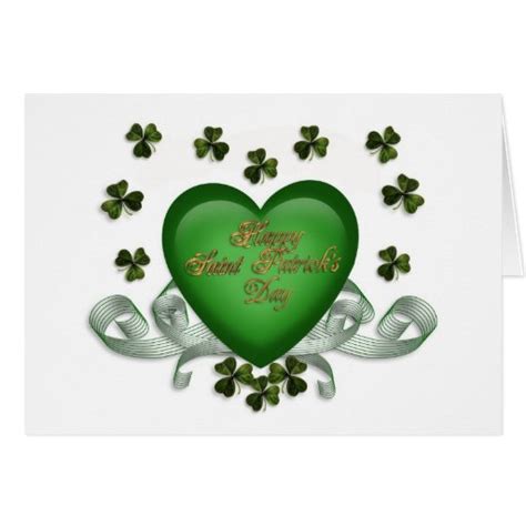 St Patricks Day Irish Saying Card Green Heart Zazzle