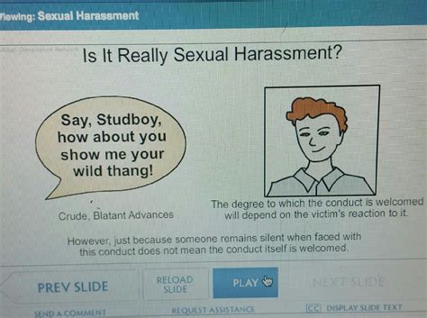 Sexual Harassment Classes Are Hard Does Anyone Know The Answer Via R