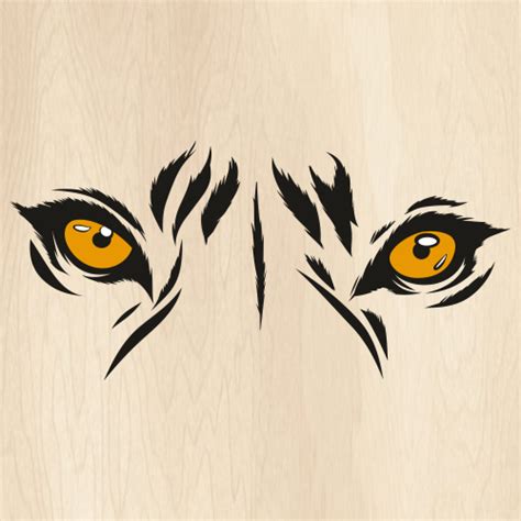 Tiger Eyes Mascot Svg Tiger Eyes Png Wild Tiger Eyes Vector File