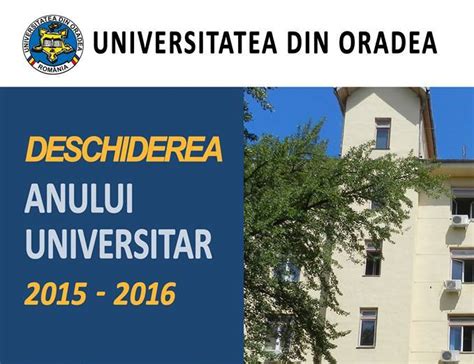 Universitatea Din Oradea Deschide Porțile Anului Universitar 2015 2016