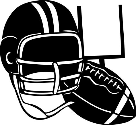 Football Clipart Black And White Free Images 2 Clipartix