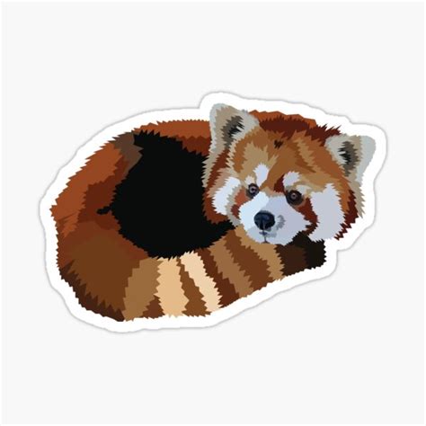 Red Panda Sticker For Sale By Aecdesign Redbubble