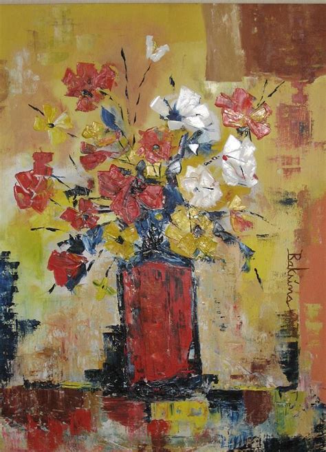 Abstract Flowers Painting By Joel Bakrins Fine Art America