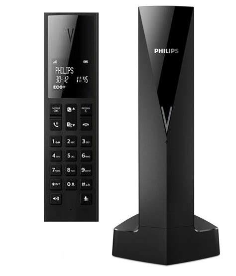 Buy Philips Linea M350 V Design Cordless Phone With Speaker Black