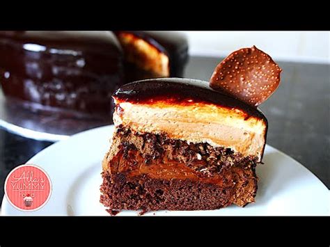 Set aside for 5 minutes to allow the gelatin to. Chocolate Mousse Cake Recipe| Mirror Glaze | Шоколадный ...