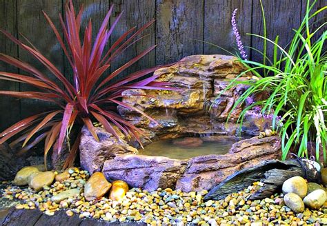 Small Backyard Waterfall Pond Kits And Garden Water Features
