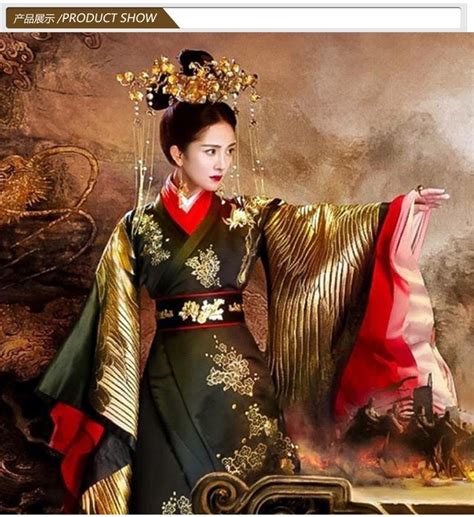 Black Embroidery Gorgeous Yangmi Male Female Costume Hanfu For Newest