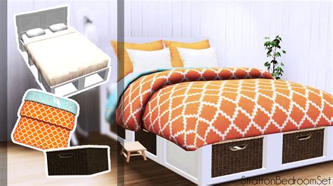 Sunny Cc Finds Loubellesims Stratton Bedroom Set Download Ts4