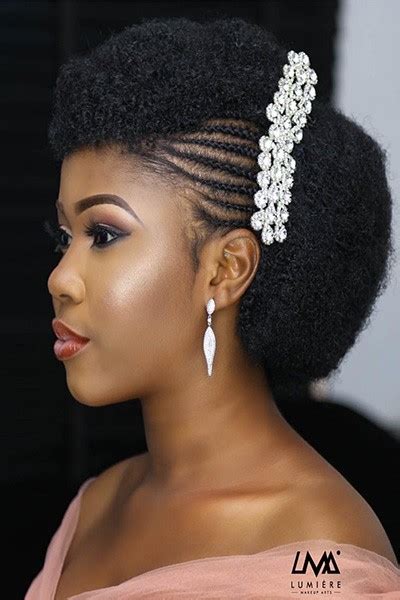 Since this is the case, our hair requires additional moisture content to endure hair styling. Black Natural Hair Brides Wedding Hairstyles Inspiration ...