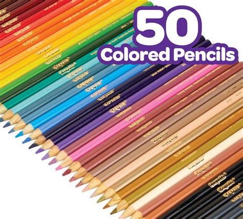 Crayola Pets 50 Colored Pencils And Pet Coloring Pages