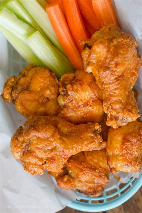 best ever crispy baked chicken wings with buffalo sauce