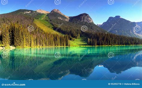 Canada British Columbia Mountains Landscape Stock Photo Image Of