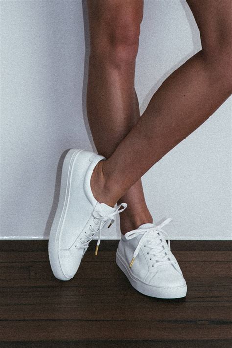 Essential White Leather Sneaker Bridal Shoes Grace Loves Lace