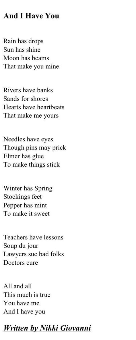 Enjoy these inspirational black & white quotes. Nikki Giovanni | Poetry | Pinterest | Black love poems ...