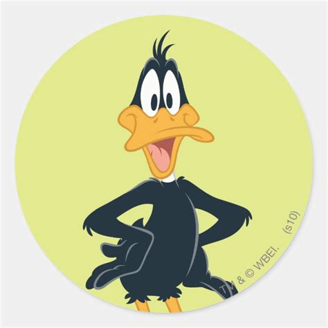 Daffy Duck Classic Round Sticker