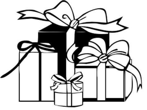 Gift Black And White Clipart - Clipart Suggest