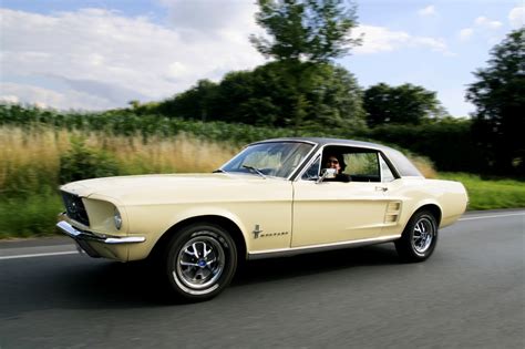 1967 Yellow Ford Mustang