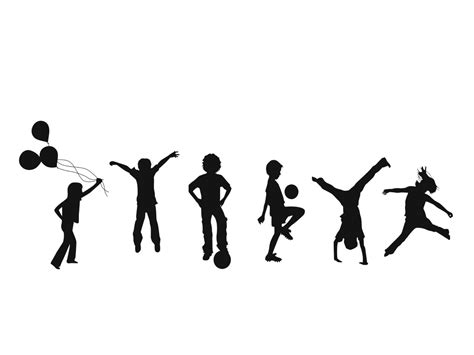 Children Playing Silhouette Clipart 10 Free Cliparts Download Images